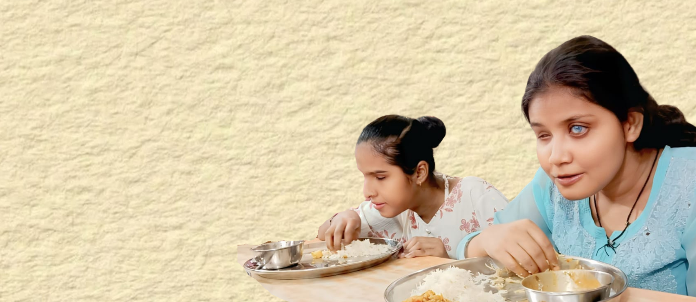 Help blind girls receive nutritious food and daily essentials through your generous donation